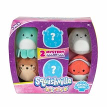 Squishville Sealife Squad 6 Pack Squishmallow Plush Sheldon Gordon Joanne - $24.74