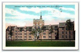 Morrissey Hall University of Notre Dame South Bend Indiana IN WB Postcard Q26 - £8.62 GBP