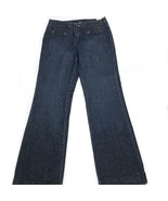 Vintage Tommy Hilfiger Women&#39;s Mid Rise Jeans Size 4 Wide Leg Box Logo NOS - £46.49 GBP