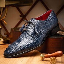 Marco Di Milano genuine Premium Nile Crocodile Skin Shoes, Italian leather Nilo image 10