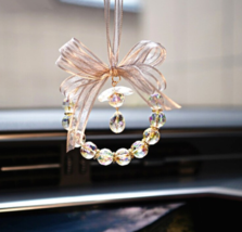 Handmade beaded car decoration pendant,Gray car pendant,Hanging for car ... - £26.63 GBP