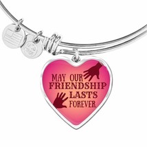 Best Friend Bracelet Friendship Forever Heart Bracelet Bangle - £37.92 GBP+