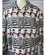 Breckenridge Patchwork jacket shacket XL Extra Large Ugly Christmas Snowman - $60.05
