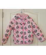Disney Junior MInnie Mouse Reversible  Hooded Jacket Pink Floral Girls S... - $21.29