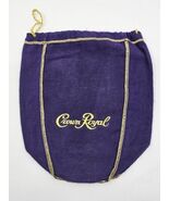 Advertising Liquor Drawstring Bag CROWN ROYAL Purple Gold Embroidery Dis... - $14.84