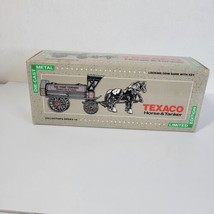 ERTL Texaco Horse & Tanker Die Cast Metal Coin Bank 1991 #9390VP Limited Edition - £16.89 GBP