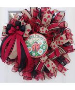 Ladybug Welcome Decor for Front Entry, Spring Farmhouse Porch Accent - $79.99