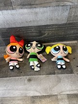 Powerpuff Girls Set Of Three Plush Dolls Cartoon Network 6” - £23.53 GBP