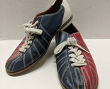 Vintage Team Cobra Red Blue Leather Bowling Shoes Men&#39;s 12 - £21.88 GBP