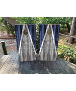 Waterproof Cornhole WRAPS / Red Wood Grain / Natural Wood Grain  / Lamin... - $115.75 CAD