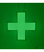 19&quot; x19&quot; Indoor Dispensary  Green Medical Cross Window Display LED Sign ... - $153.92 CAD