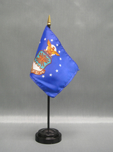 United States Air Force 4&quot;x6&quot; Desk Stick Flag, With Black Plastic Stand - £7.16 GBP+