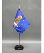 United States Air Force 4&quot;x6&quot; Desk Stick Flag, With Black Plastic Stand - £7.04 GBP+