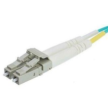 15 Meter 10 Gigabit Aqua Fiber Optic Cable, LC/LC, Multimode, Duplex, 50... - $15.99