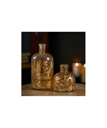 Foliage Etched Glass Bottle Vase 10&quot;H - 790895 - €47,39 EUR