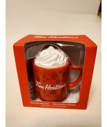 Tim Hortons Red Mug Whipped Cream Christmas Ornament New in Box NIB 2021 - $358.27 MXN