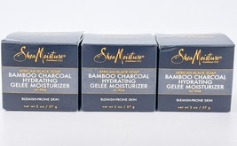 Shea Moisture African Black Soap Bamboo Charcoal Moisturizer 2oz Lot Of 3 - £18.99 GBP
