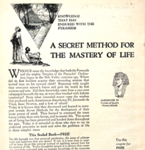 1949 Rosicrucians Secret Order Advertisement AMORC Society Antique DWU16B - $369.50 MXN