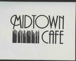 Midtown Cafe Menu 19th Ave South Nashville Tennessee 1990&#39;s - $17.82