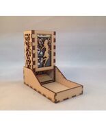 Fairy Dice Tower and Tray  Neon Blue Acrylic Window COMPACT DESIGN Laser... - $41.66 CAD