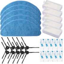 Replacement Consumable Accessories Parts 10Pcs Side Brush + 5Pcs Hepa Filter + 5 - £23.15 GBP