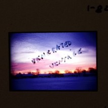 Winter 1978 Sunset On The Farm Skyscape  VTG 35mm Found Kodachrome Slide Photo - £11.24 GBP