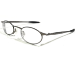 Vintage Oakley Michael Jordan OO Eyeglasses Frames Matte Silver Oval 46-... - $159.01
