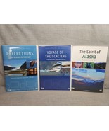 Lot of 3 Princess Cruises DVDs: Reflections Alaska, Glaciers, Spirit of Alaska