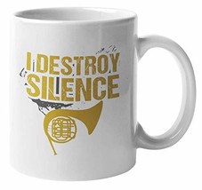 Make Your Mark Design I Destroy Silence. Musician Coffee &amp; Tea Mug for F... - £15.78 GBP+