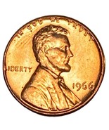 1966 (P) BU / UNC Lincoln Memorial Cent US Coin Penny - £0.86 GBP