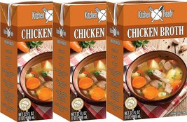 Kitchen Ready All Natural, Gluten Free Broth- THREE 32 fl. oz. Cartons - £20.29 GBP