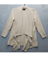 Lane Bryant Cardigan Sweater Womens 10/12 Brown Knitted Stretch Drape Op... - $378.73 MXN
