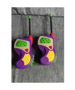 Vintage Kids Walkie Talkies Purple Green Pair | Untested | 1 Battery Cover - $15.00