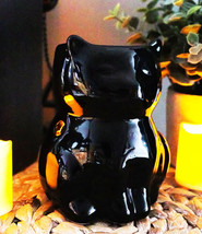 Wicca Witching Hour Feline Black Cat Kitten Essential Oil Warmer Candle ... - $22.99
