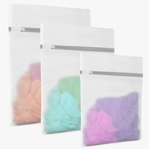 3Pcs Laundry Bag for Delicates Durable Reusable Mesh Laundry Bags (1 Large 16 x  - £19.43 GBP