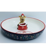 Party Bowl 10 Strawberry Street Rudolph With Santa Hat Design Toothpick ... - $33.55 CAD