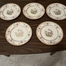 Vintage Myott Son and Company England Floral China Plate The Burton 5 Pl... - £34.81 GBP