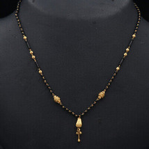 BIS 916 Print Fine Gold 15.8cm Station Necklaces Spinster Handcrafted Jewelry - £691.18 GBP