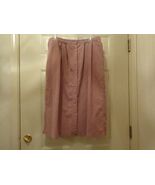 vtg 80s Alfred Dunner Button Down Corduroy  Skirt Mauve Pockets Size 14 - $17.00