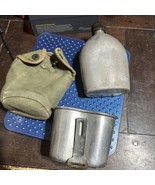 VTG WW2 US ARMY Canteen Set-1945 Canteen, 1945 Cup and Cover - £29.56 GBP