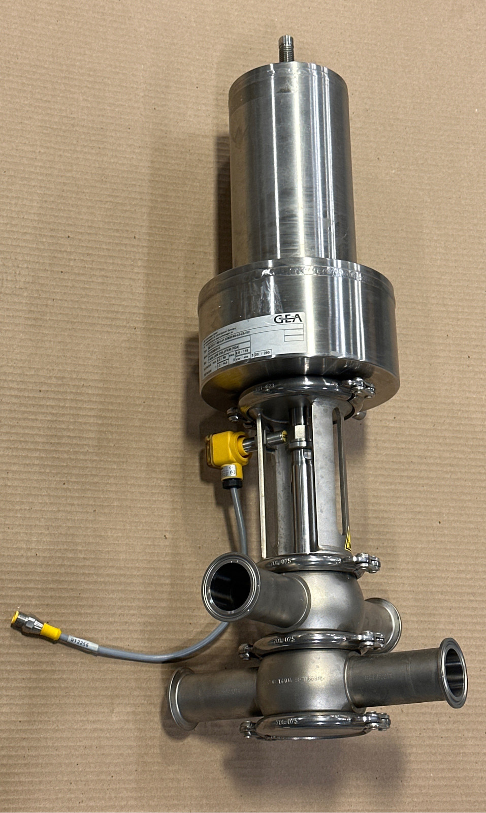 GEA QE-OD1 1/2&quot;-MZ-LAT.02B0Z-M3 Pressure Relief Valve Assembly, OD 1.5&quot;  - $446.00