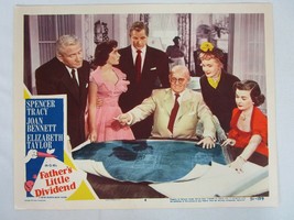 Father&#39;s Little Dividend Lobby Card 11x14 Spencer Tracy Elizabeth Taylor #4 - $39.59