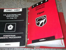 1992 1993 Dodge Viper Coupe Roadster Service Shop Repair Manual SET BOOK - $236.57
