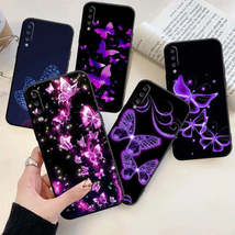 Funky Purple Butterfly Phone Case For Samsung Galaxy A03 S A10 E S A12 A14 A20S  - £8.66 GBP