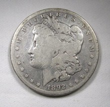 1892-S Silver Morgan Dollar Coin AN521 - £46.63 GBP
