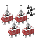 Momentary Toggle Switch 12V DC 3 Way 30 Amp DPDT 6 Pin (On)-Off-(On) Wat... - $367.73 MXN