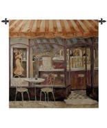 53x53 ITALIAN CAFE Trattoria Storefront Wine Italy Tapestry Wall Hanging  - £131.80 GBP
