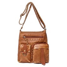 Women&#39;s Bag Trend New Fashion Shoulder Bag Pu Soft Leather Crossbody Bag Multi-p - £29.69 GBP