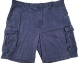 Croft &amp; Barrow Men&#39;s Shorts Dark Blue Size 36 Cargo Short Pants Length 20&quot; - £12.58 GBP