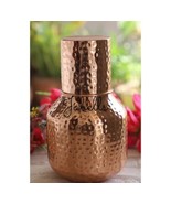 Copper Hammered Shine Finish Traditional Ghada Shape bedroom bottle with... - £52.71 GBP
